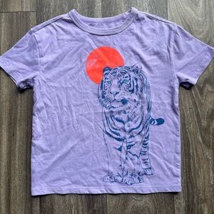 Purple Tiger Graphic Kids T-Shirt